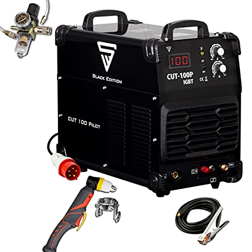 STAHLWERK CUT 100 P IGBT Plasmaschneider mit 100 Ampere, Pilot-Zündung, bis 44 mm Schneidleistung, für Flugrost geeignet, 7 Jahre Garantie