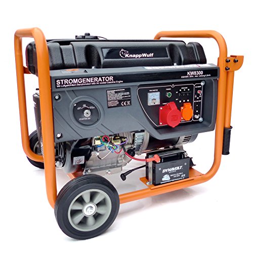 KnappWulf KW8300 Benzin Generator Notstromaggregat 3-Phasen 230V+400V