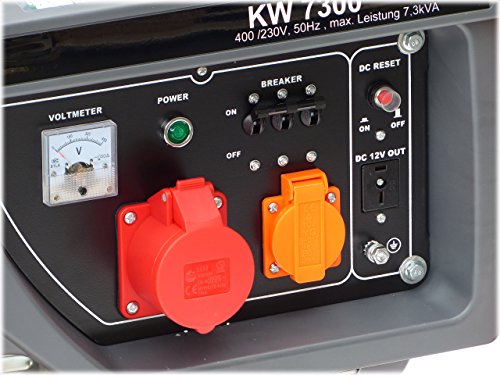 KnappWulf KW8300 Benzin Generator Notstomaggregat 3-phasen 230V+400V - 5