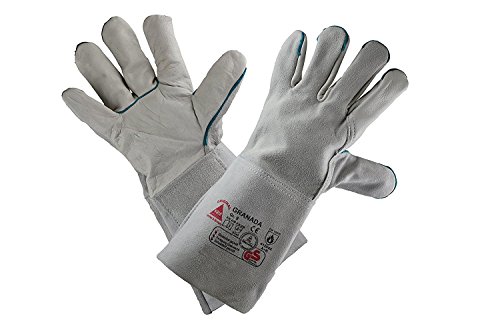 Hase Safety Gloves Leichte Schweißerhandschuhe GRANADA Rindnarbenleder TÜV GS
