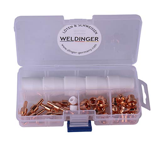 Aktionsset WELDINGER Plasmaschneider PS 52 + Verschleißteileset CUTSet 1 37-tlg. - 5