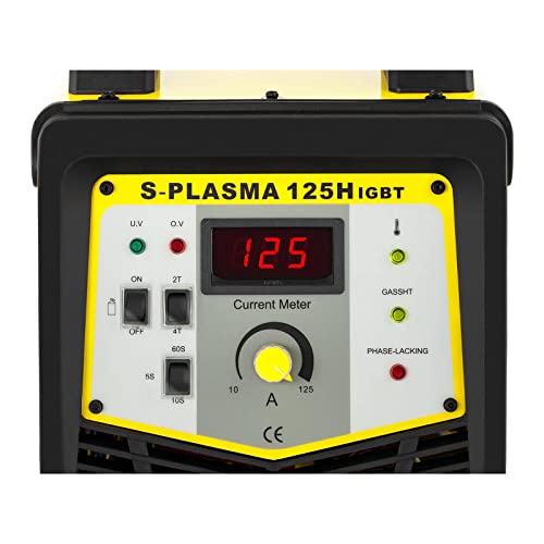 Stamos Welding Group S-Plasma 125CNC Plasmaschneider Pilotzündung Plasmaschneidgerät Plasmacutter Plasmaschweissgerät Schweißgerät (400 V, Schneidstrom 10-125 A, Schneidtiefe bis 34 mm, 2T/4T) - 2