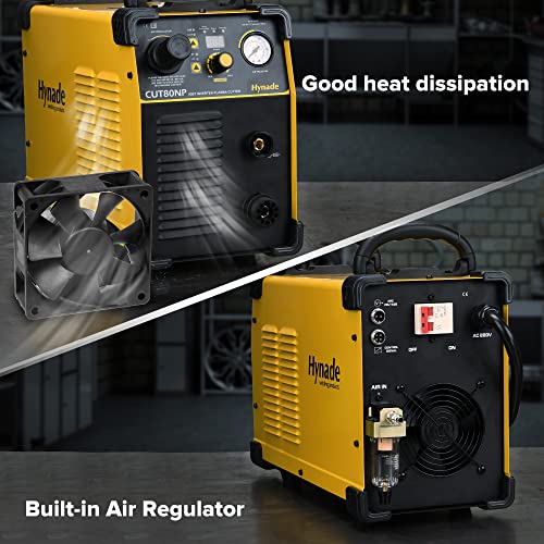 hynade CNC Blow Back Digital Air Plasmaschneider, Nicht-HF Pilot Arc Non-Touch Plasmaschneidmaschine, THC-Fackel-Höhenkontrolle aktiviert (CUT80NP) - 5