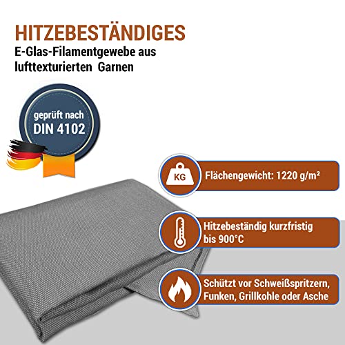 Schweißdecke 305 x 305 x 3 mm Schweißschutzdecke 982 Schweißdecke 305 x 305 x 3 mm Schweißschutzdecke 982