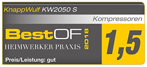 KnappWulf Kompressor“mucksmäuschenstill“ Modell KW2050 8bar Druckluftkompressor 69dB - 6