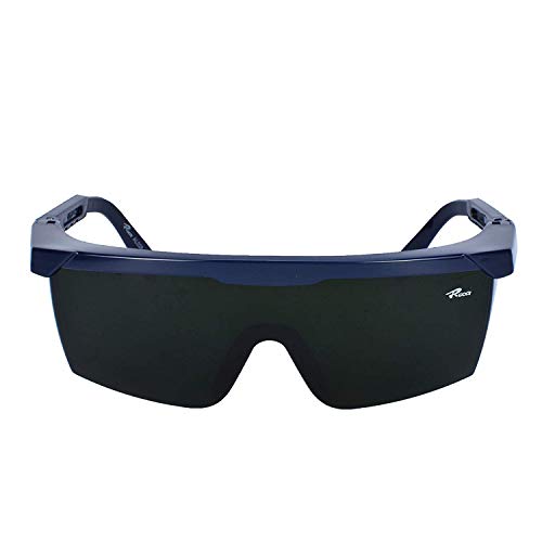 Mufly Schweißerbrille Schweißer Sicherheitsbrillen,klappbar,Anti-Flog,Anti-Shock,Blendschutz,Schutzgläser für Schweißer mit transparenter und schwarzer Brille(IR5.0) - 8