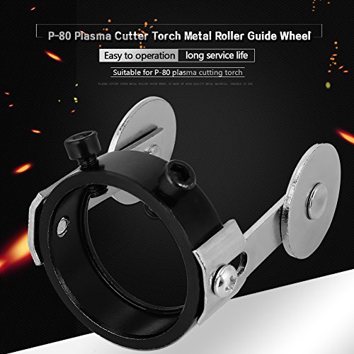 Cutter Torch Roller Guide, Rollenführung Plasma Cutter Torch Metallrollenführungsrad mit zwei Schraubenpositionierung für P80 - 6
