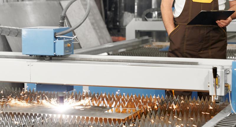 Industrielle Plasmaschneidanlage