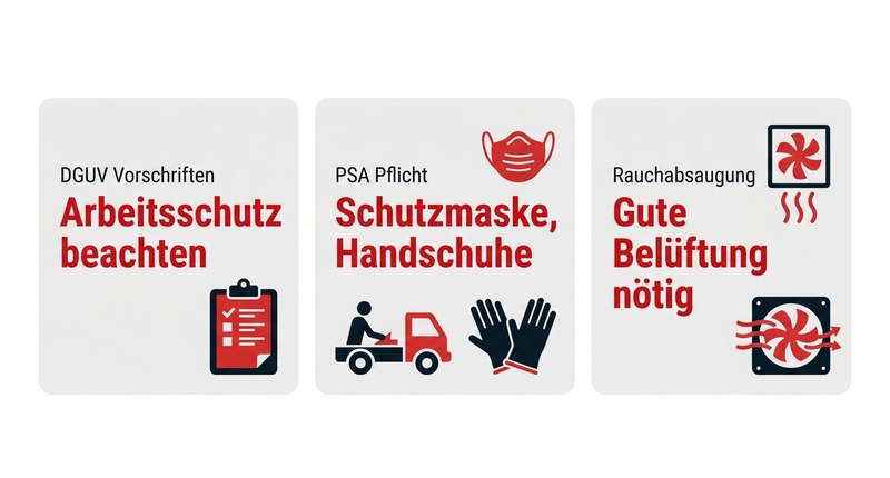 Sicheres Kupferschneiden: DGUV beachten