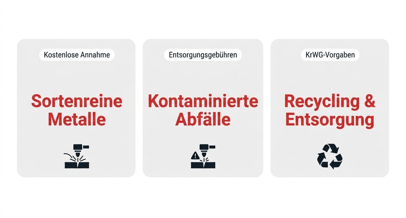 Kostenlos oder Gebühren: Metallentsorgung nach Plasmaschneiden