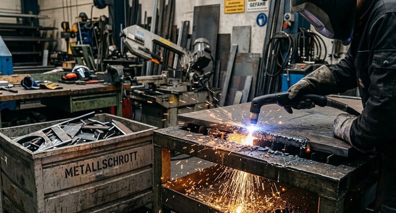 Metallreste nach dem Plasmaschneiden fachgerecht entsorgen Metallreste nach dem Plasmaschneiden fachgerecht entsorgen